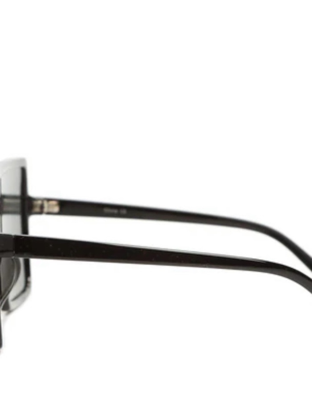 Black Oversized Square Sunglasses - Women Accessories - Picture 3 of 4